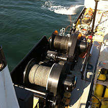 Markey Machinery Marine Mooring Winch on a Boat